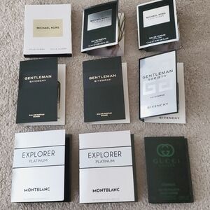 Lot Bumdle Mens Homme High End Cologne samples. MK Givenchy Gucci Montblanc